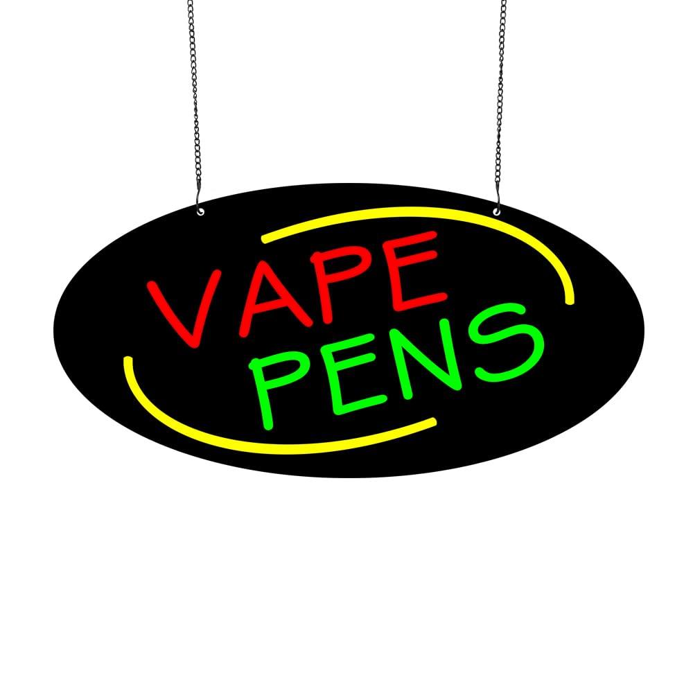 Vaping Store - Letrero de neón con luz LED