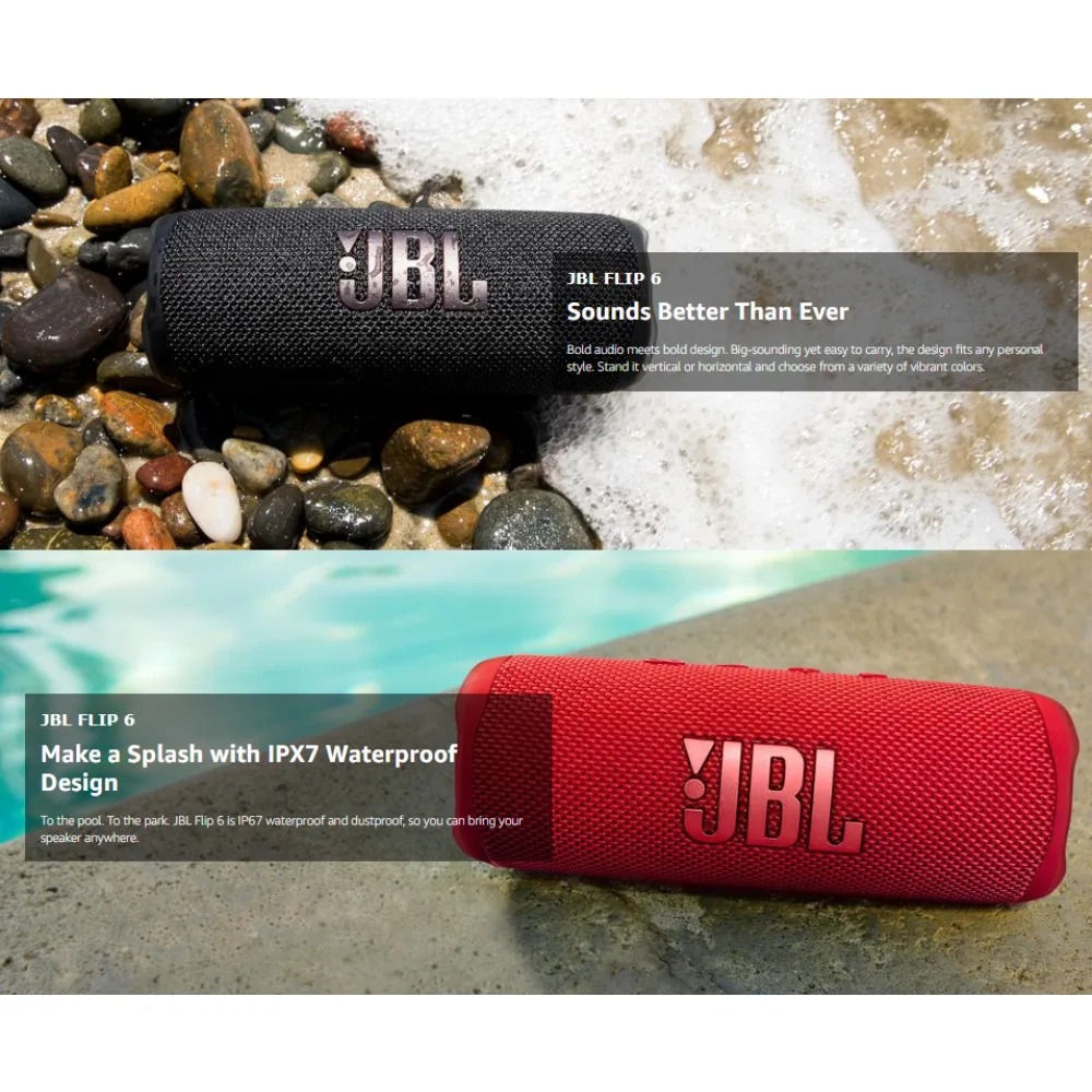 Altavoz Bluetooth JBL FLIP6, s - Jbl Speaker Flip 6 reseña y precio
